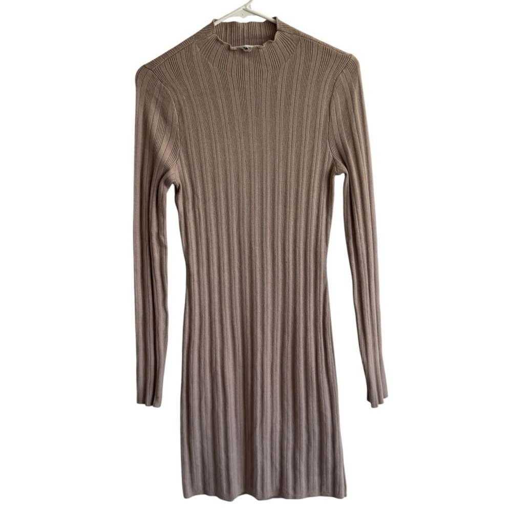 Abercrombie & Fitch Long-Sleeve Mockneck Mini Sweater Dress, Size ST